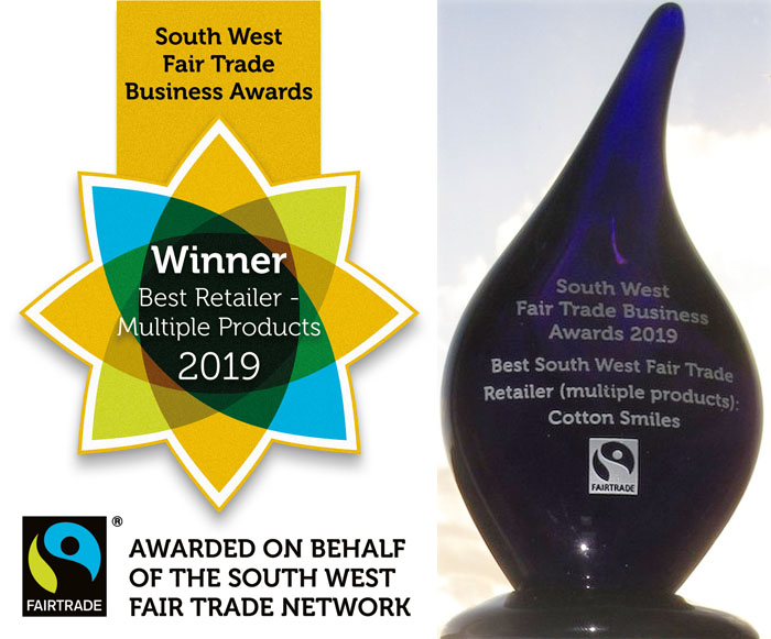 Photograph of Best South West Fair Trade Business & Retailer Awards: Cotton Smiles.